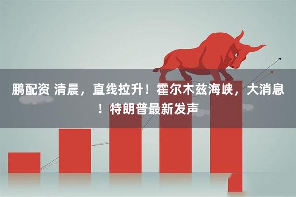 鹏配资 清晨，直线拉升！霍尔木兹海峡，大消息！特朗普最新发声