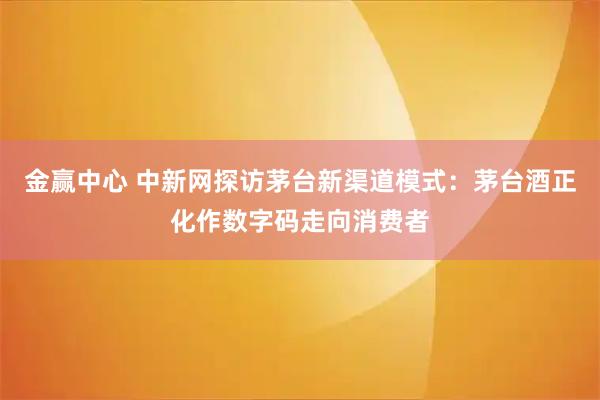 金赢中心 中新网探访茅台新渠道模式：茅台酒正化作数字码走向消费者