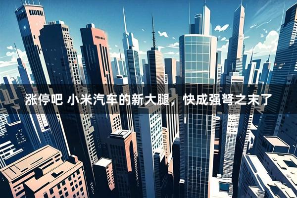 涨停吧 小米汽车的新大腿，快成强弩之末了
