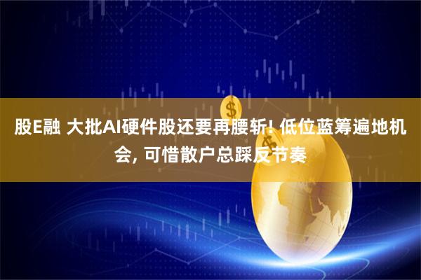 股E融 大批AI硬件股还要再腰斩! 低位蓝筹遍地机会, 可惜散户总踩反节奏